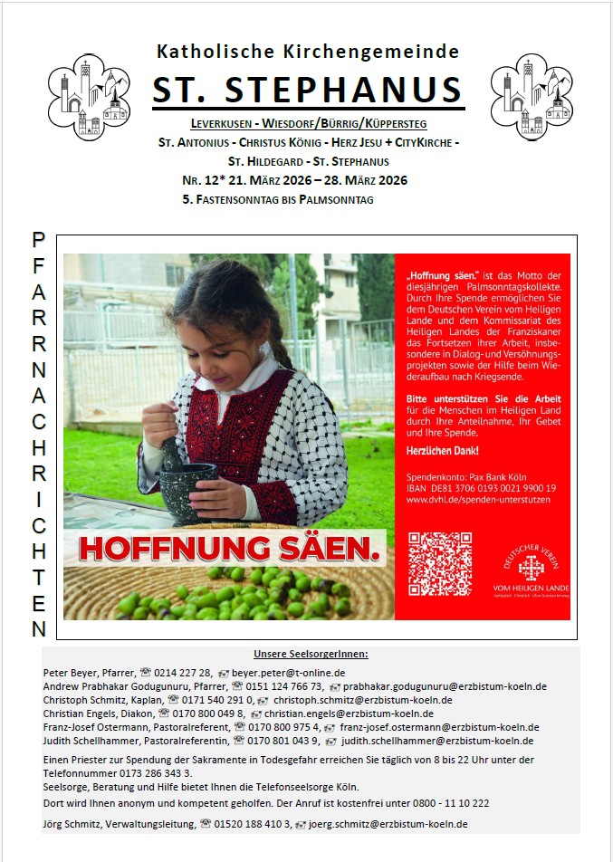 Titel Pfarrnachrichten 12 - 21.03.26 - 29.03.26