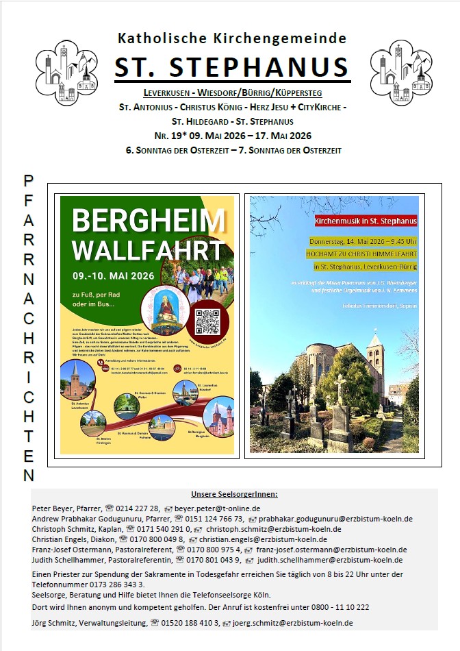 Titel Pfarrnachrichten 19
