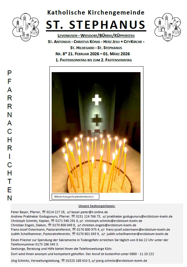 Titel Pfarrnachrichten 8