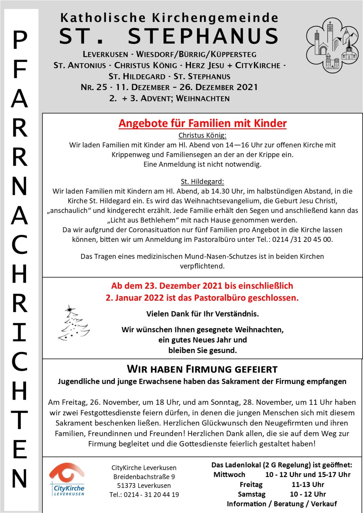 Titel Pfarrnachrichten Stephanus 11_12_26_12_2021