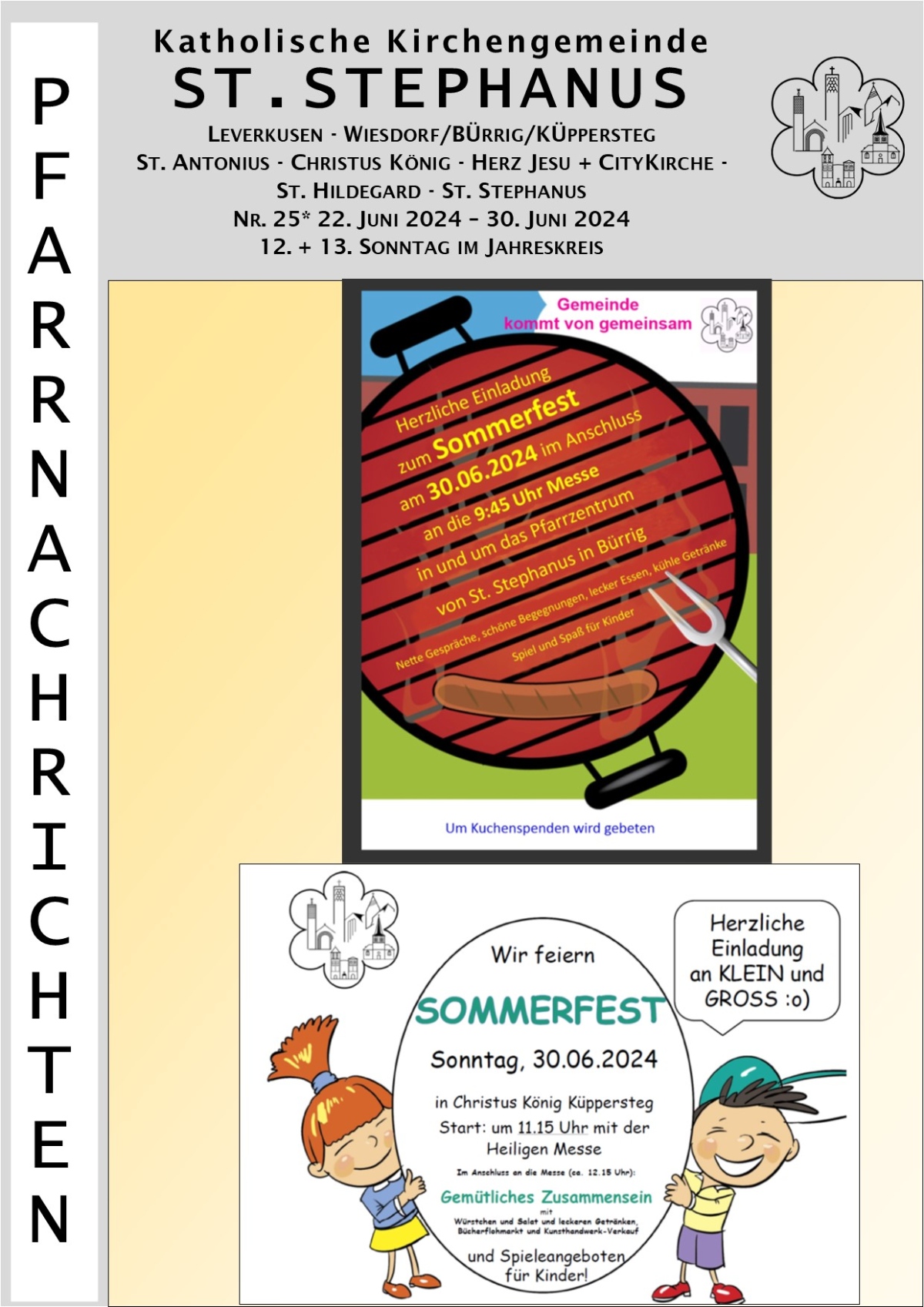 Titel Pfarrnachrichten Stephanus 22-06-30-06-2024