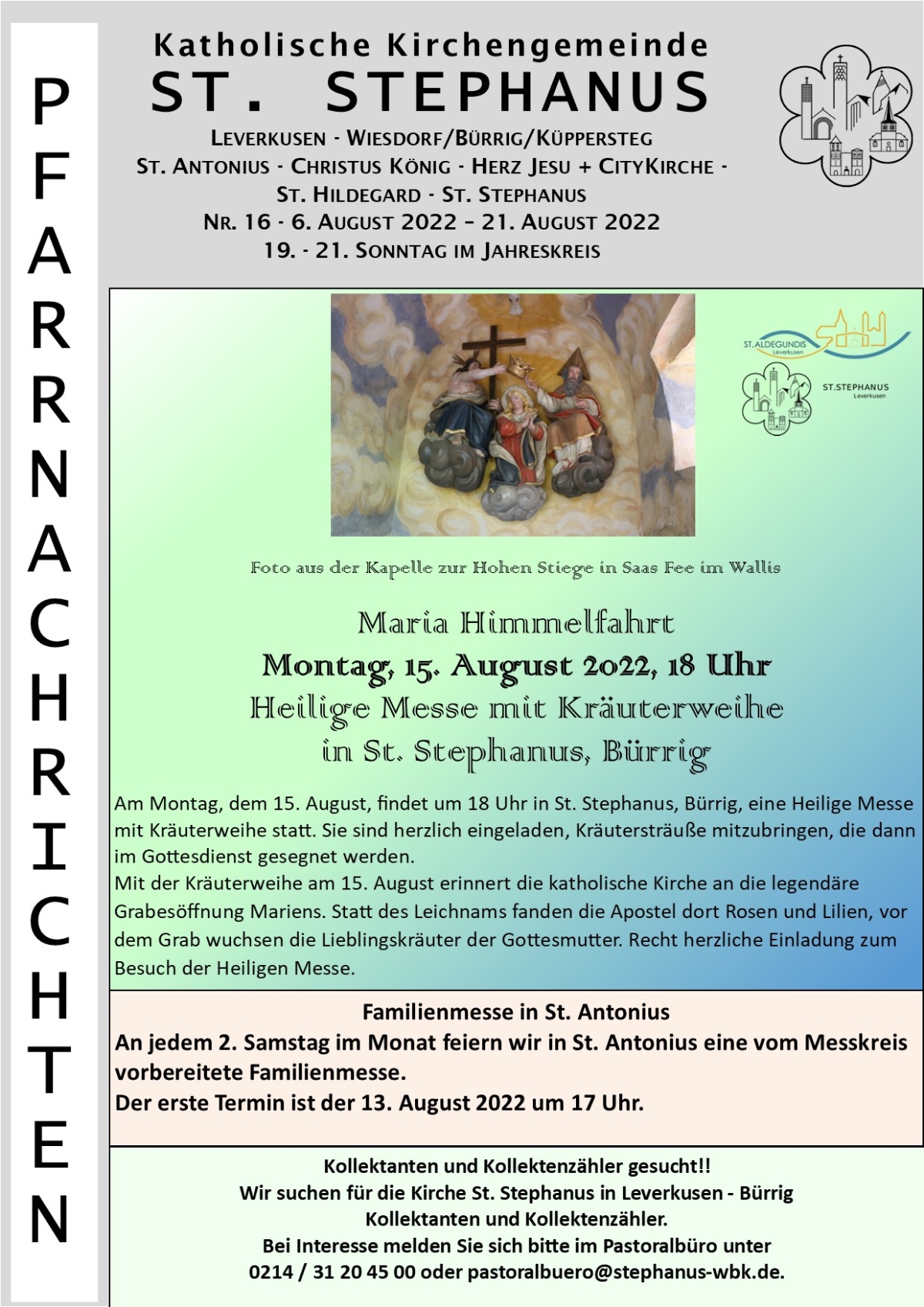 Titel Pfarrnachrichten Stephanus_06_08_21_08_2022