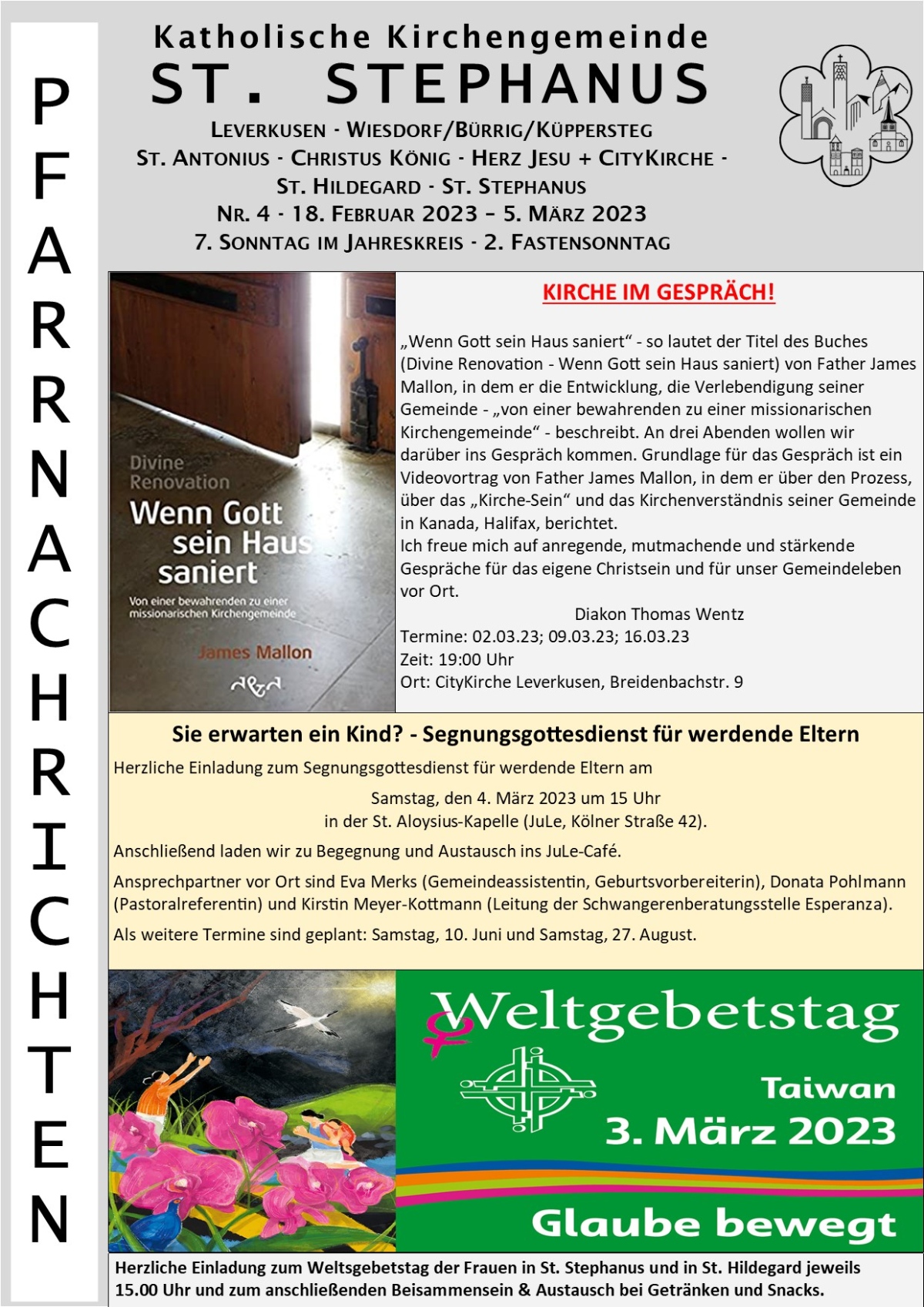 Titel Pfarrnachrichten Stephanus_18_02_05_03_2023