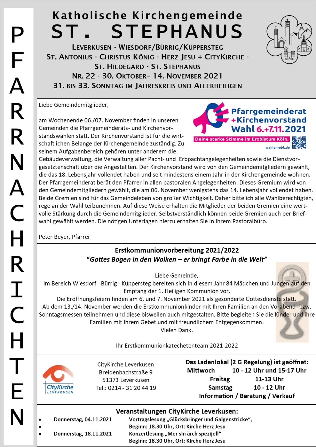 Titel Pfarrnachrichten Stephanus_30_10_14_11_2021