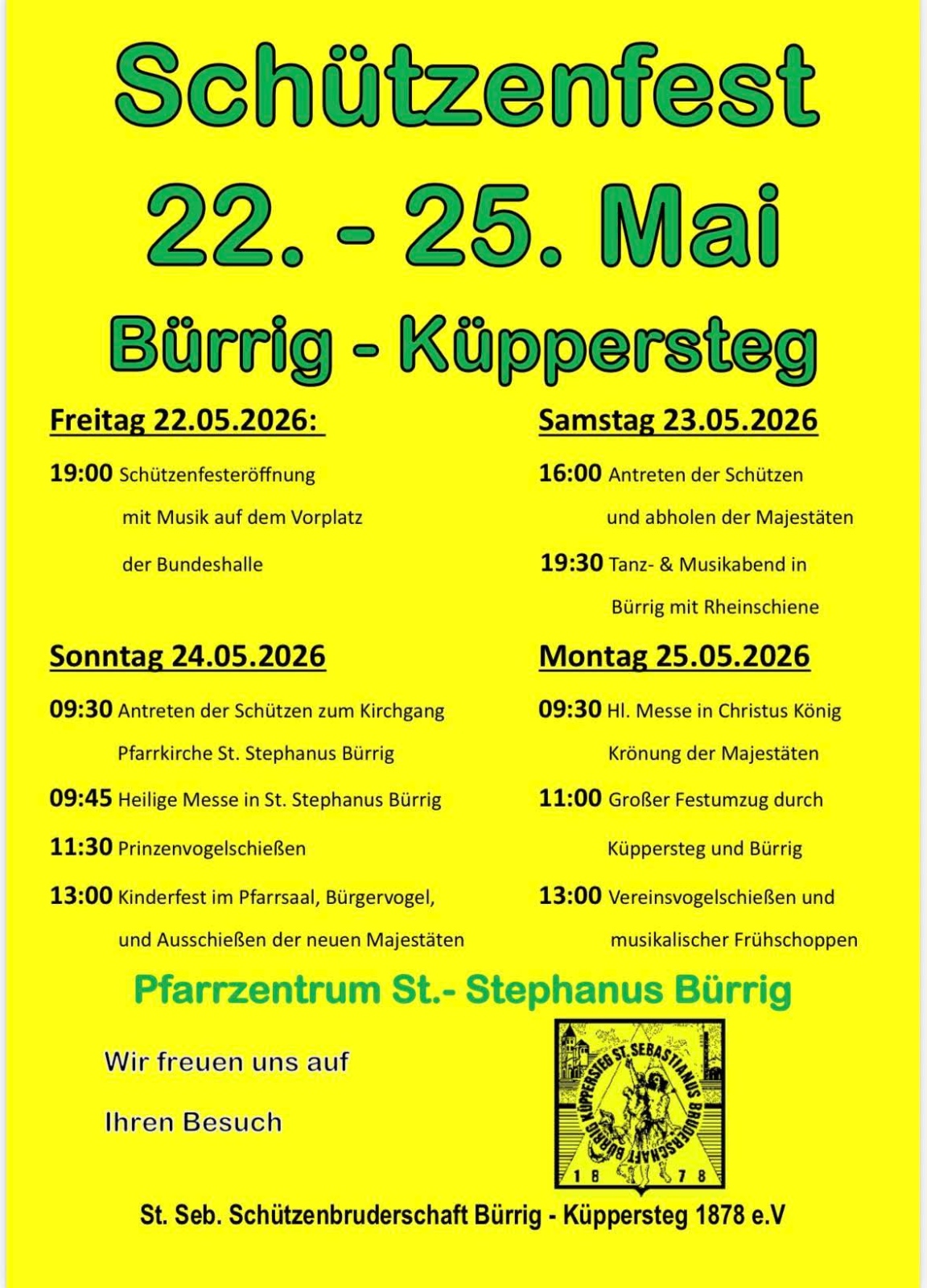 Plakat Schützenfest 2026