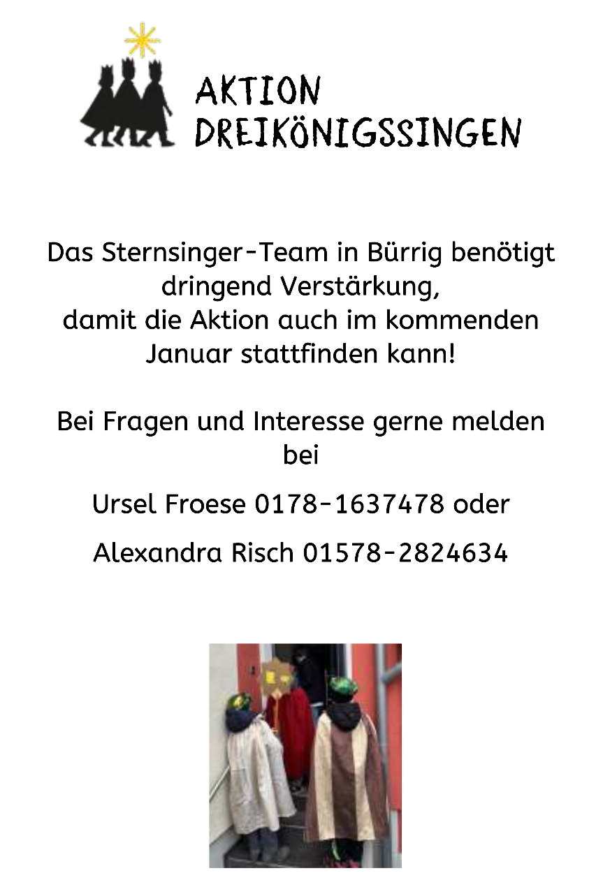 Sternsinger 2026 Verstärkung
